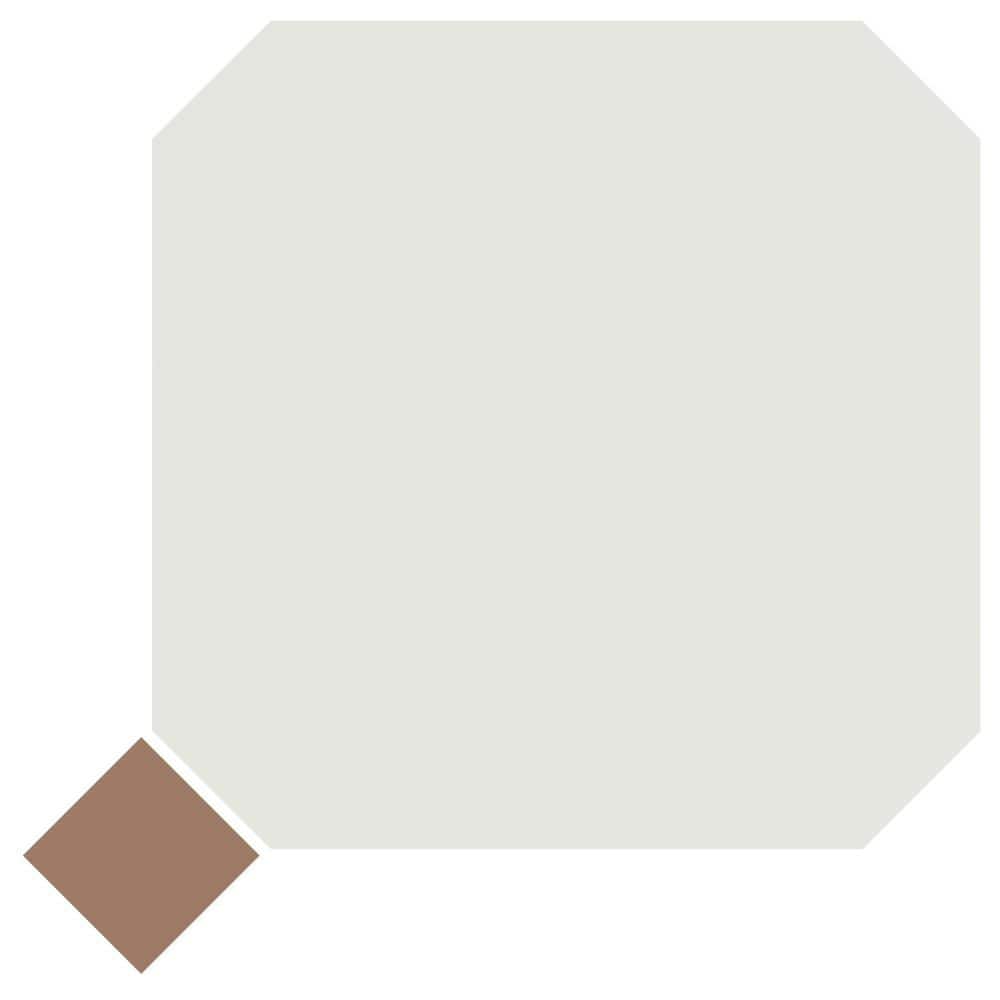 Vaudeville Octagon Nacar with Taco Marron 8 in. x 8 in. Porcelain Floor and Wall Take Home Tile Sample price history on PriceWatchPro
