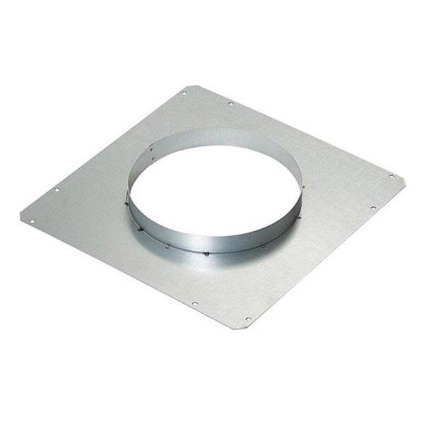 Zephyr Range Hood Front Panel Rough-In Plate with 8 in. Round for Lift Downdraft