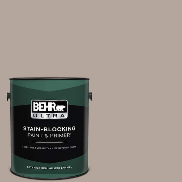 BEHR ULTRA 1 gal. #ECC-45-1 Deer Run Semi-Gloss Enamel Exterior Paint & Primer