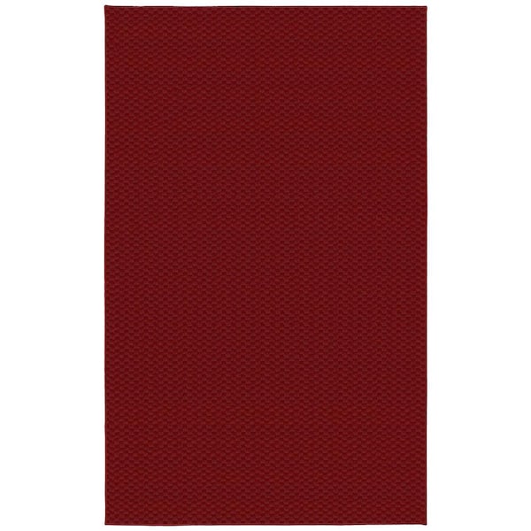 Garland Rug Medallion Chili Red 7 ft. 6 in. x 9 ft. 6 in. Area Rug