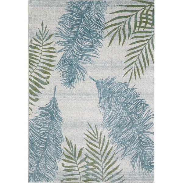 Kas Rugs Stella Spa Fauna 9 ft. x 13 ft. Tropical Area Rug