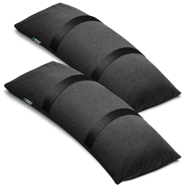Patio Umbrella Base Weights for Outdoor Weatherproof Patio Furniture Weights in 2-Fillable Sandbags by 49 lbs. Black