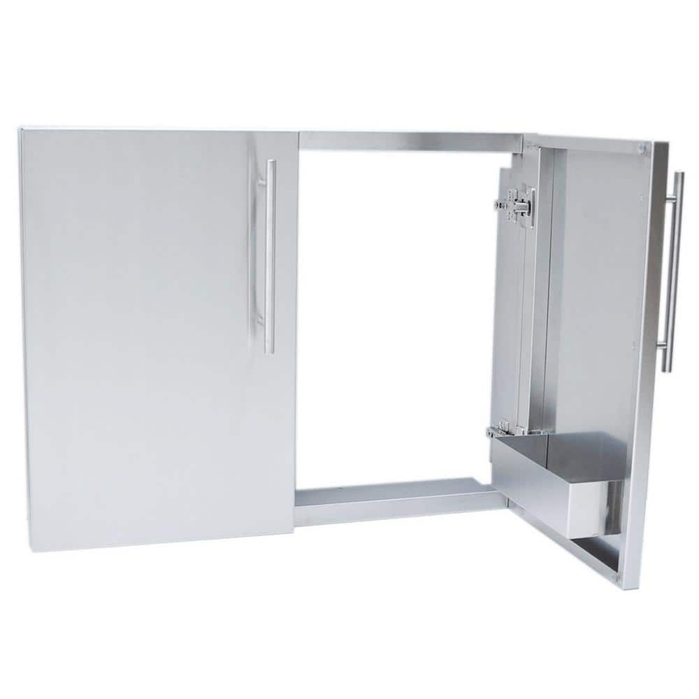Sunstone Stainless Steel 42" Double Door with Shelves
