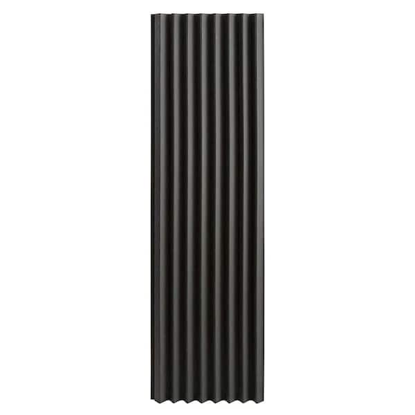 Ejoy 94.5 in. x 4.8 in. x 0.5 in. Vinyl Wall Siding Panel in Grey Color (Set of 6-Piece)