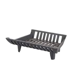 17 in. Cast Iron Heavy-Duty Fireplace Grate with 2 in. Clearance