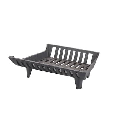 17 in. Cast Iron Heavy-Duty Fireplace Grate with 2 in. Clearance