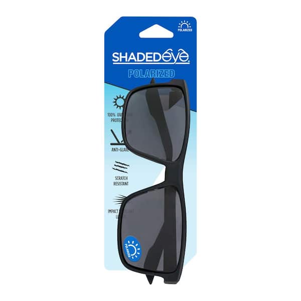 Shadedeye Polarized Square Black Sunglasses 85717-08 - The