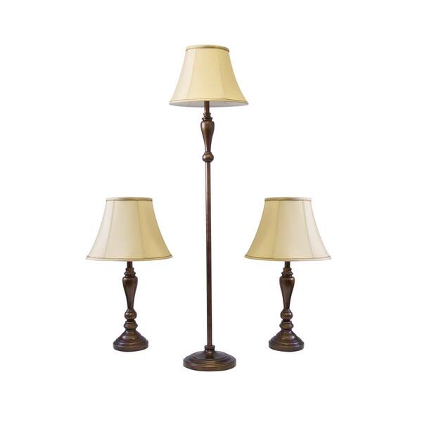 Adesso Daphne 59.5 in. Bronze Floor Lamp Bonus Pack