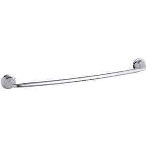 Forte Sculpted 24 in. Towel Bar in Polished Chrome