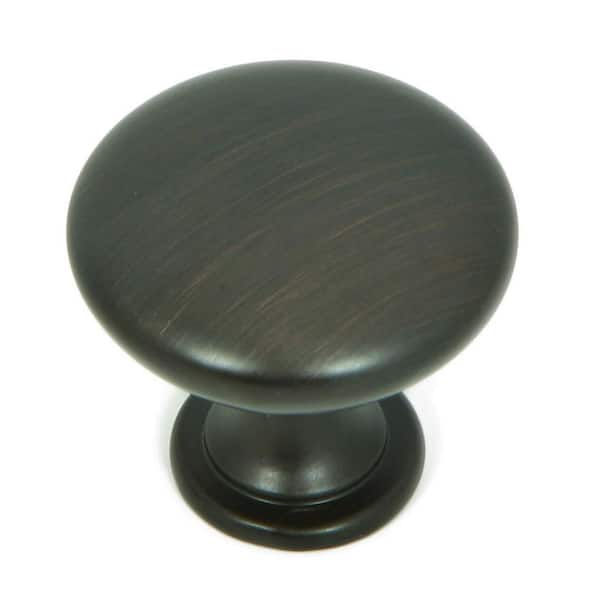 Stone Mill Hardware 1.25 in. Oil Rubbed Bronze Round Cabinet Knob (Pack of 10)