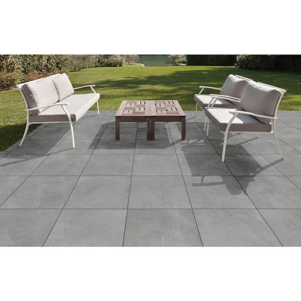 CODIAK Slate Gray 24 in. x 24 in. x 0.78 in. Porcelain Paver Floor Tile (30 pieces/116.25 sq. ft./pallet)