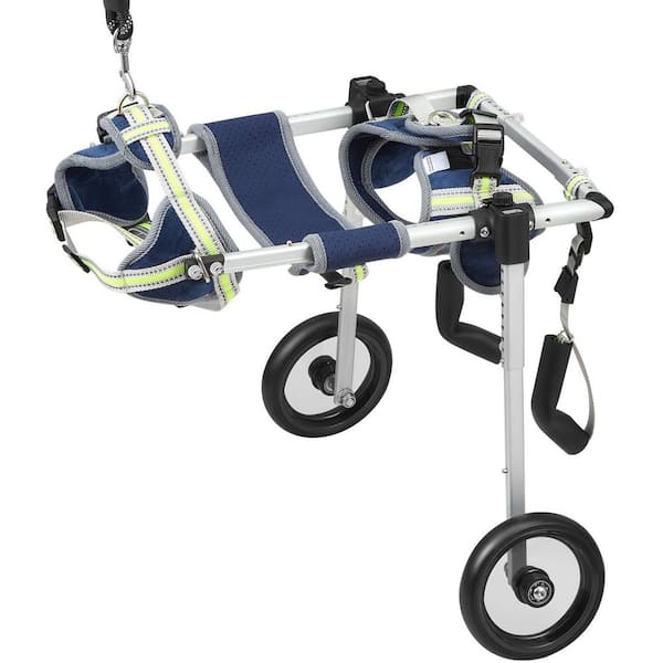 2 Wheels Dog Wheelchair for Back Legs, Pet Wheelchair Lightweight, for Injured, Disabled, Paralysis, Hind Limb Pet(XS)