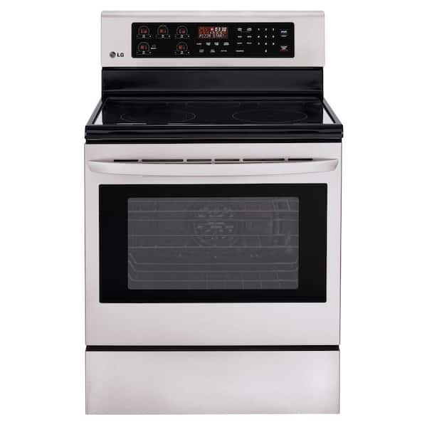 LG 6.3 cu. ft. Electric Range with Self-Cleaning Convection Oven in Stainless Steel