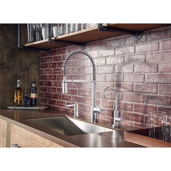 Align 1-Handle Pre-Rinse Spring Pulldown Kitchen Faucet with MotionSense Wave and Power Clean in Chrome