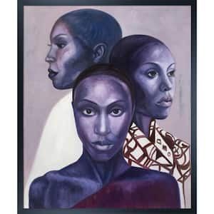 Phenomenal Woman Reproduction by Kateryna Bortsova Studio Black Framed People Oil Painting Art Print 21.5 in. x 25.5 in.