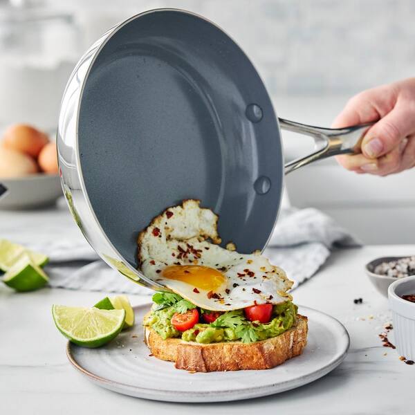 GreenPan Valencia Pro Stainless Steel Ceramic Nonstick 8 in. and