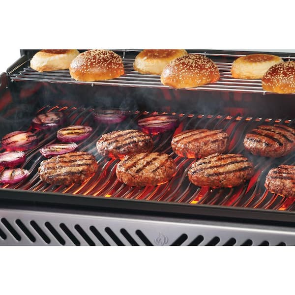 Rogue PRO 625 5-Burner Natural Gas Grill in Stainless Steel with Infrared Side Burner and Stainless Steel Cooking Grids
