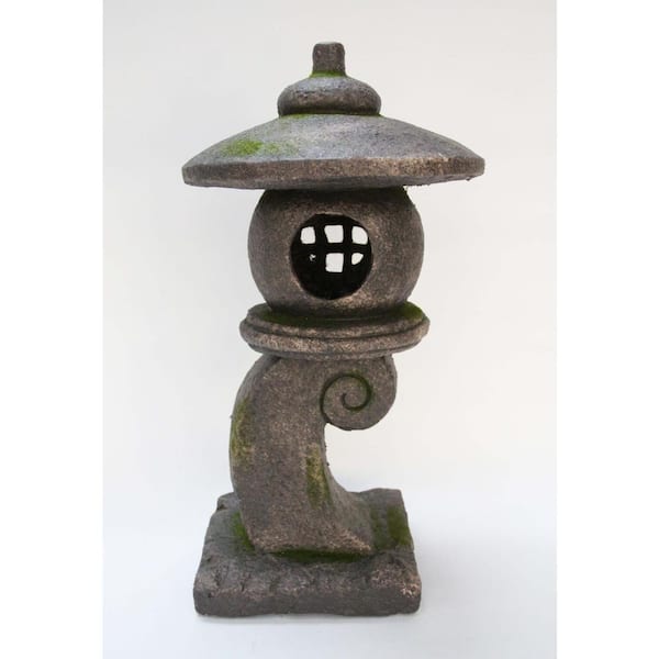 HI-LINE GIFT LTD. 23 in. Grey Stone Pagoda Lantern Garden Statue 76355 ...