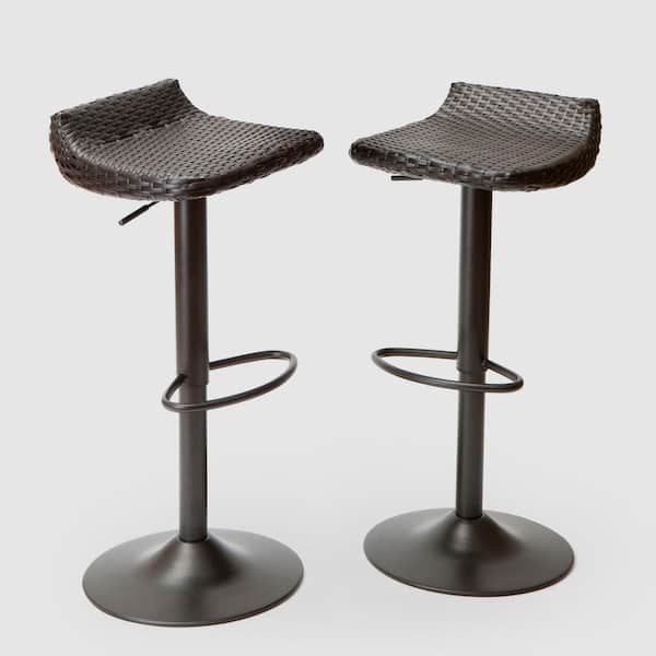 RST Brands Woven Wicker Patio Bar Stool (2-Pack)