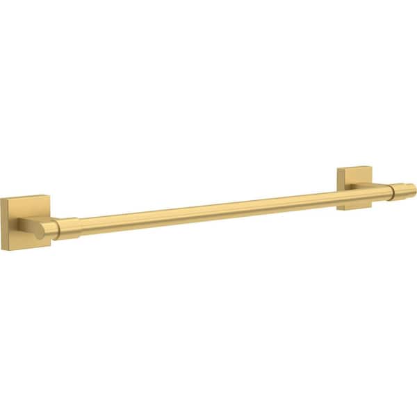 (1-Pack) Maxted 18 in. Wall Mounted Towel Bar Bath Hardware Accessory in Modern Gold