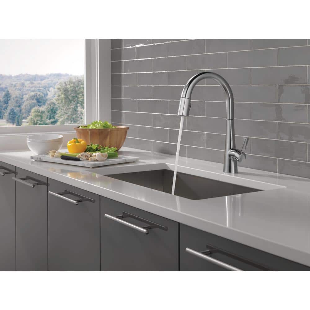 Monrovia Lumicoat Arctic Stainless Steel Pull Down Kitchen Faucet