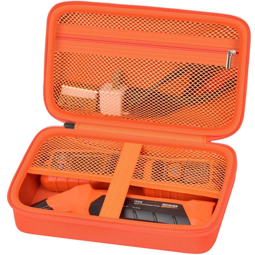 Protective Carry Case for AC Circuit Breaker Finder GFCI Outlet Tester Mesh Pocket EVA Shockproof Orange price history on PriceWatchPro