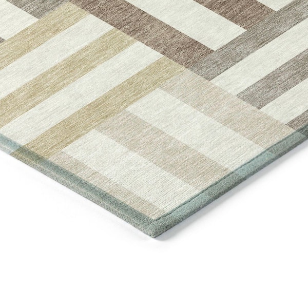 Chantille Machine Washable Indoor/Outdoor Abstract ACN2332 Ivory 3 ft. x 5 ft. Area Rug