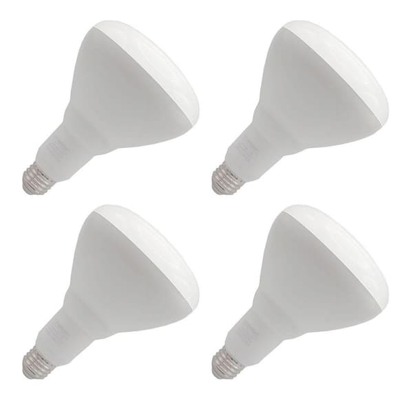65-Watt Equivalent BR40 Dimmable CEC Title 20 90+ CRI E26 Flood LED Light Bulb, Cool White 4000K (4-Pack)