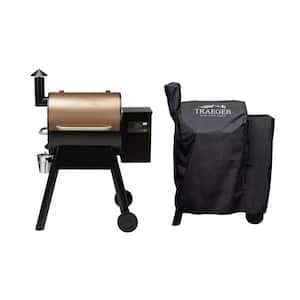Pro 575 Wi-Fi Pellet Grill and Smoker in Bronze with Cover
