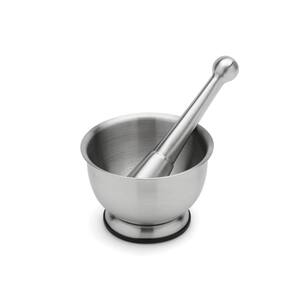 4.7 in. x 3.3 in. Stainless Steel Mortar and Pestle
