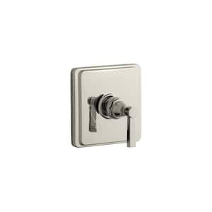 Pinstripe Pure 1-Handle Tub and Shower Faucet Trim Kit with Lever Handle in Polished Nickel (Valve Not Included)