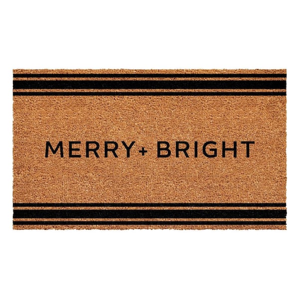 Calloway Mills French Stripe Merry + Bright 17 in. x 29 in. Door Mat