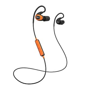 PRO Bluetooth Hearing Protection Earbuds, 27 dB Noise Reduction Rating, OSHA Compliant Ear Protection for Work (Orange)