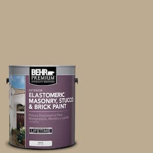 1 gal. #MS-44 Autumn Tan Elastomeric Masonry, Stucco and Brick Exterior Paint