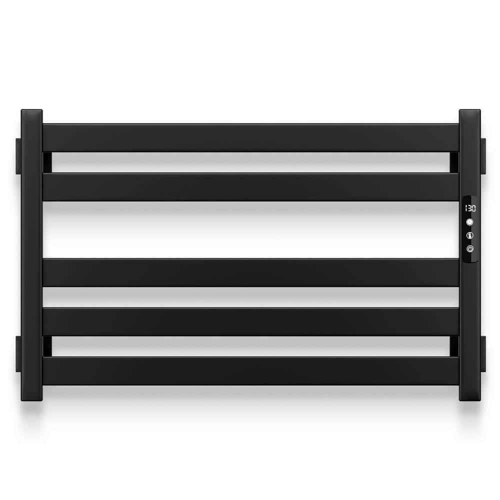 Electric Towel Warmer Wall Mount Heated Towel 5 Bars Plug in Hardwired Black price history on PriceWatchPro
