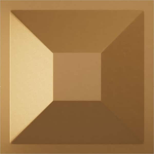 Ekena Millwork 11 7/8 in. x 11 7/8 in. Diane EnduraWall Decorative 3D Wall Panel, Gold (12-Pack for 11.76 Sq. Ft.)