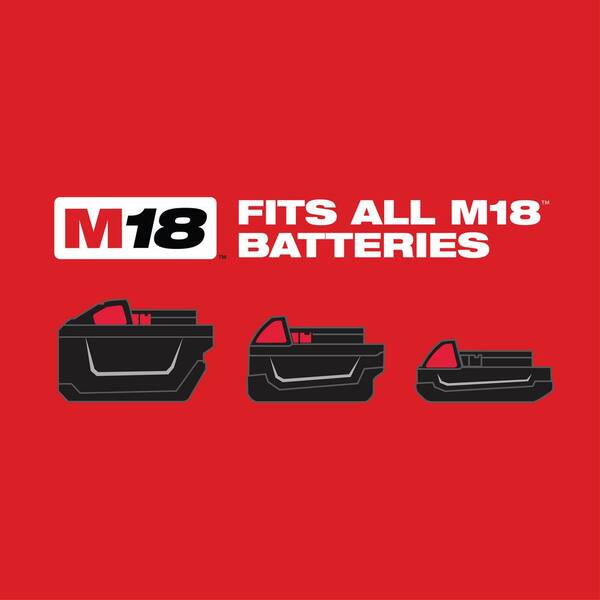 Milwaukee - M18 FUEL 18V Lithium-Ion Brushless Cordless 1/2 in. Impact Wrench with Friction Ring Kit With Two 5.0 Ah Batteries
