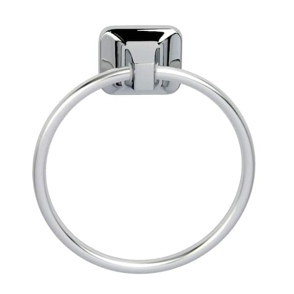 PRIVATE BRAND UNBRANDED Towel Ring in Chrome