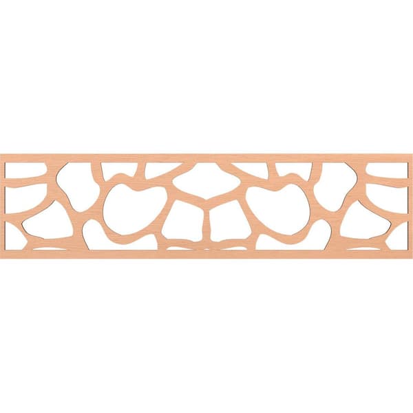 Ekena Millwork Rochester Fretwork 0.25 in. D x 47 in. W x 12 in. L Alder Wood Panel Moulding
