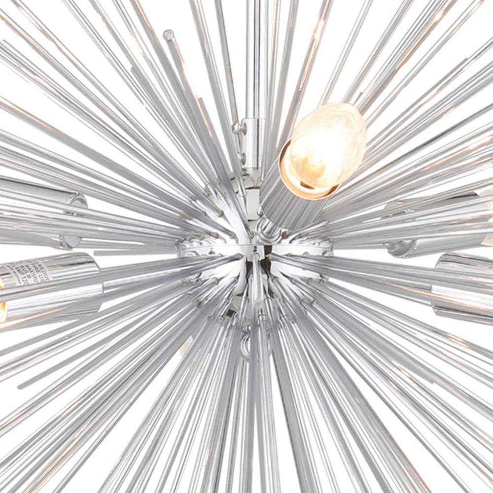 Chrome Crystal 6-Light Sputnik Sphere Chandelier