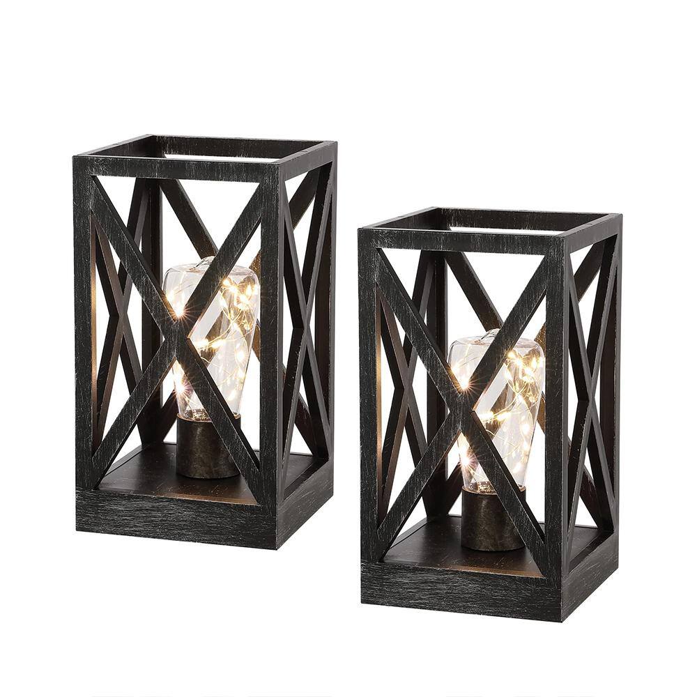 WINGBO 8.9 in. (2-Pack) Retro Battery Powered Table Lamps WBTL-JH03-NW -  The Home Depot