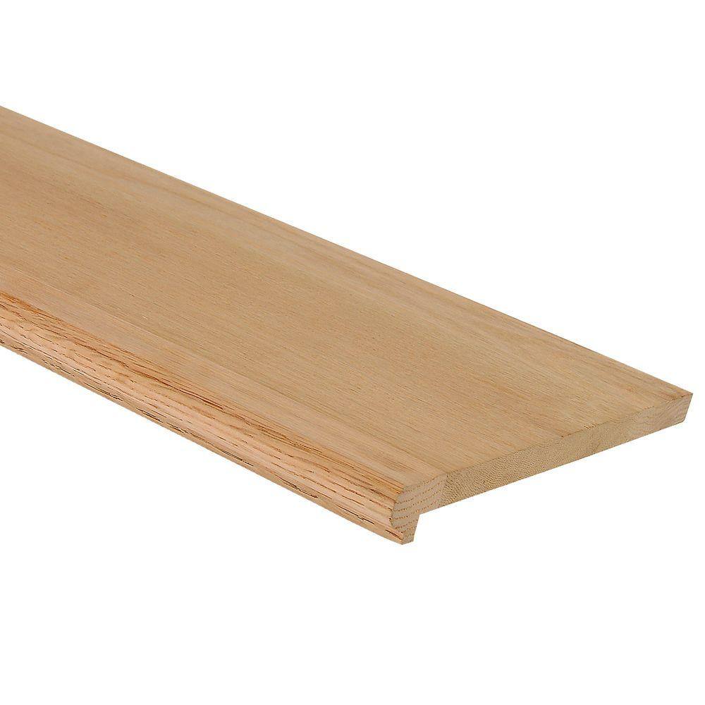 EVERMARK 11.5 in. x 48 in. x 5/8 in. FasTread Red Oak Replacement Stair ...