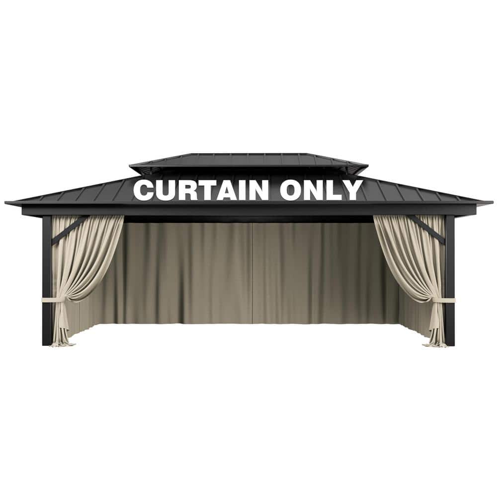 ෆのんぴなෆページ WNP 12 ft. x 20 ft. Universal Outdoor Privacy Curtains