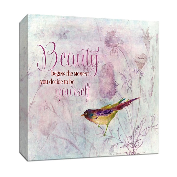 PTM Images 15 in. x 15 in. ''Lavender Finch II'' Canvas Wall Art