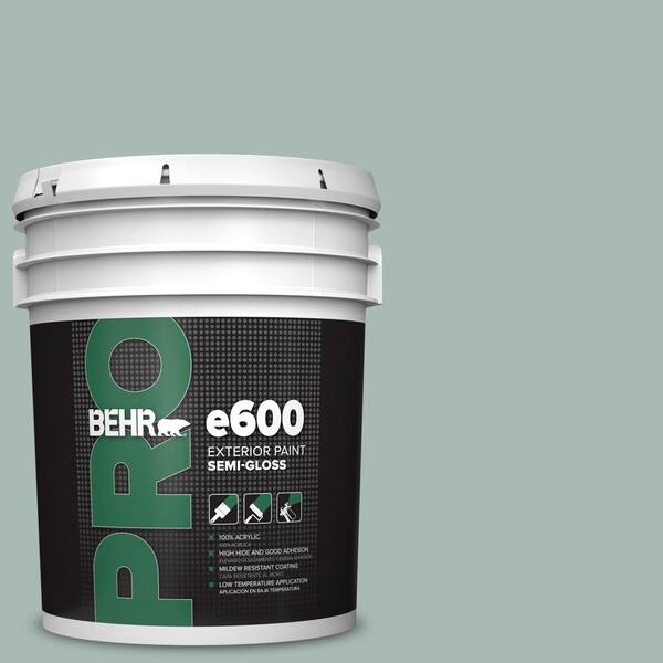 5 gal. #BXC-85 Quiet Teal Semi-Gloss Exterior Paint
