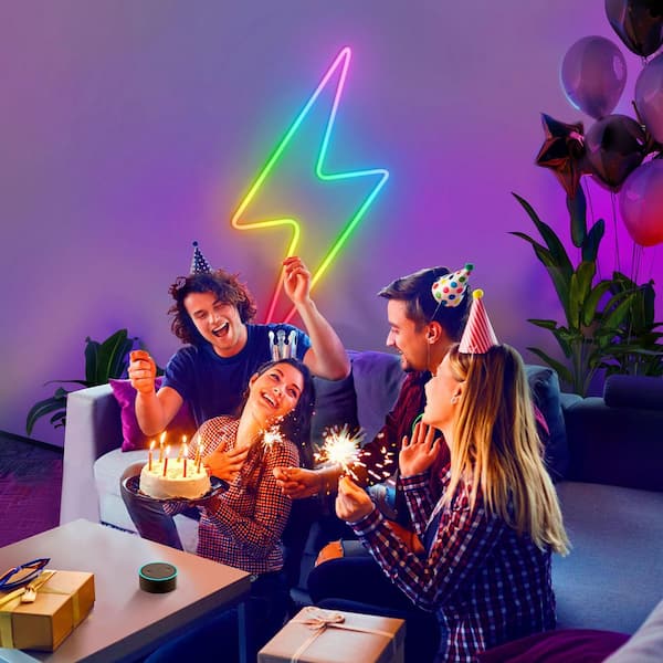 Govee RGBIC 13.1 ft. Smart Neon Plug-In Indoor Color Changing Wi