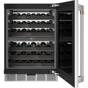 Smart 24 in. 46-Bottle Wine Beverage Cooler in Stainless Steel