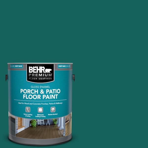 BEHR PREMIUM 1 gal. #S-H-490 Billiard Table Gloss Enamel Interior/Exterior Porch and Patio Floor Paint