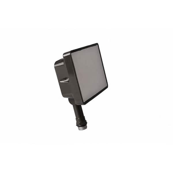CE 1600 and 3600 Lumens Bronze Hardwired Integrated LED Outdoor Landscape Flood Light with 5 CCT 1 Pack