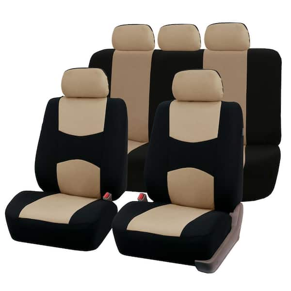 FH Group Flat Cloth 47 in. x 23 in. x 1 in. Multi-Functional Full Set Seat Covers